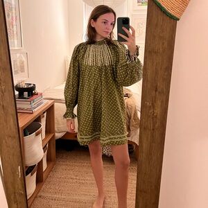 chinese dress ladies Dainty Romantic Linen Mini Dress White
